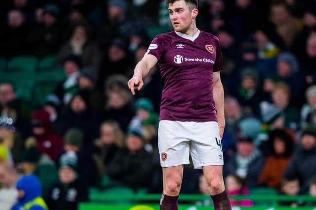 John Souttar is currently on the mend from an Achilles injury. Picture: SNS