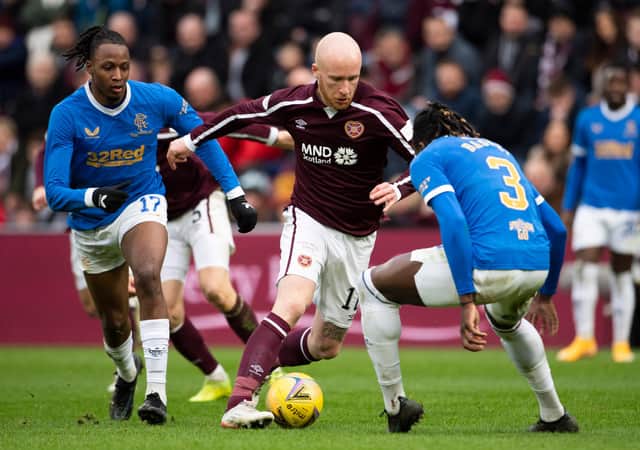 The last Hearts meeting with Rangers, a 2-0 defeat at Tynecastle, was shown live on Sky Sports. Picture: SNS
