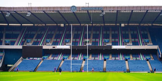 BT Murrayfield is in line to host the first test event with spectators.