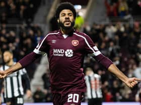 Ellis Simms played a big role for Hearts on loan from Everton in the second half of last season, but the English club are now looking to sell him