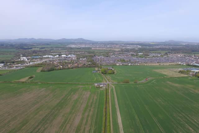 The site of the proposed new Lingerwood village near Newtongrange in Midlothian.