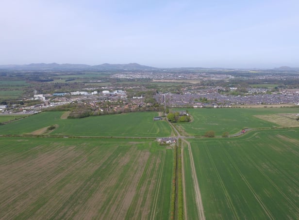 The site of the proposed new Lingerwood village near Newtongrange in Midlothian.