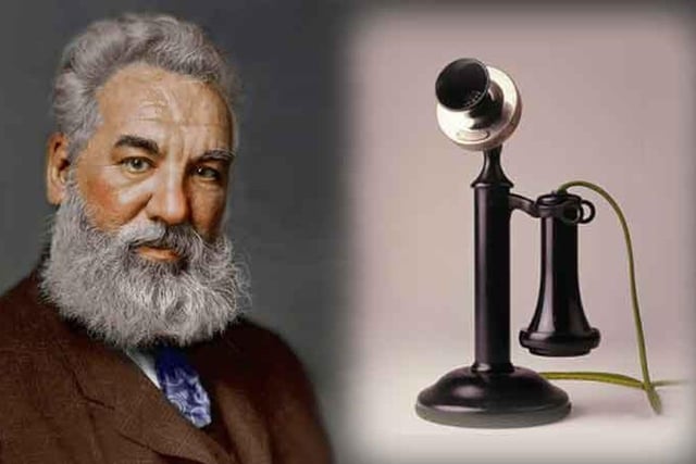 Alexander Graham Bell, the inventor of the telephone, was born at 16 South Charlotte Street in Edinburgh.  At the age of 16, he became a pupil-teacher of elocution and music at Weston House Academy in Elgin. The following year he attended the University of Edinburgh, and later graduated from the University College of London.