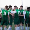 Hibs Under-18s will compete in the UEFA Youth League after winning the title. Picture: Maurice Dougan