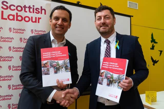 Launch of 2022 Edinburgh Labour Manifesto with Cllr Cammy Day and Scottish Labour leader Anas Sarwar