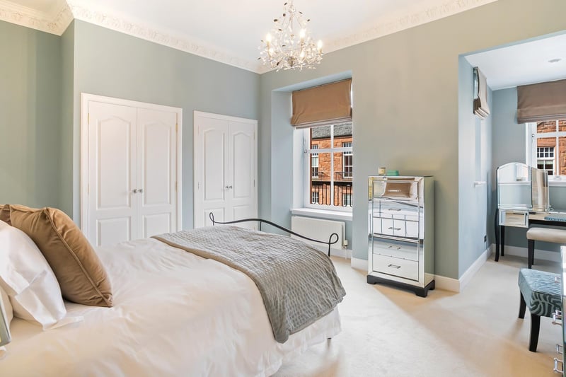 The four main bedrooms are on the first floor just off a bright landing with two cupboards.  The principal bedroom has the added luxury of an en-suite and a tripleaspect dressing area.