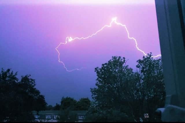 Thunderstorms are forecast by the Met Office in Edinburgh today