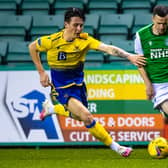 Jamie Murphy in action for Hibs in their last meeting with St Johnstone