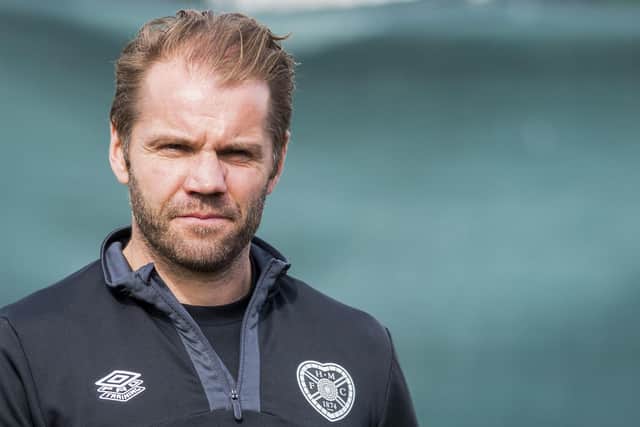 Hearts manager Robbie Neilson has a selection dilemma ahead of Thursday's Europa conference League openener against Istanbul Basaksehir. Picture: Mark Scates / SNS