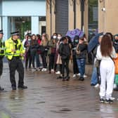 Eager shoppers have been seen queuing outside Primark as nonessential shops are opening for the first time since lockdown began.