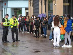 Eager shoppers have been seen queuing outside Primark as nonessential shops are opening for the first time since lockdown began.
