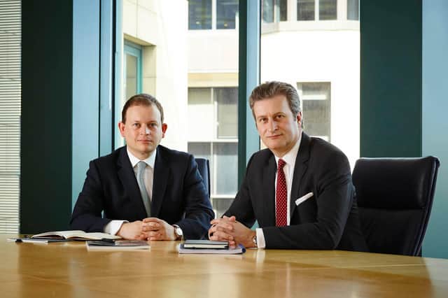 Capricorn's finance boss James Smith (left) with CEO Simon Thomson. Picture: contributed.