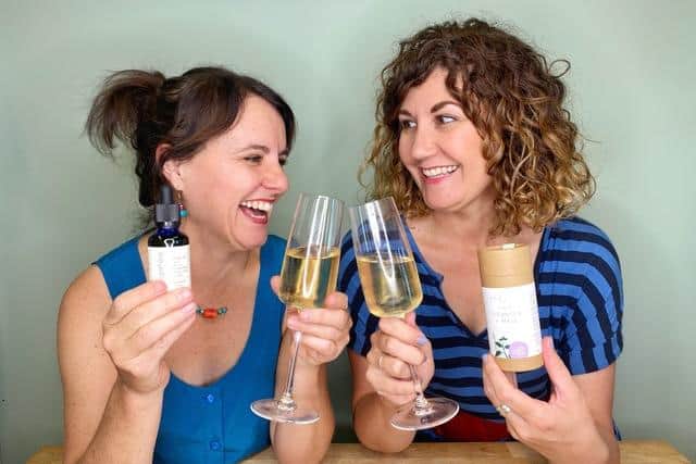 Business rivals Lucy Cardwell and Sarah Rueger celebrate success in the 2022 Free From Skincare Awards.