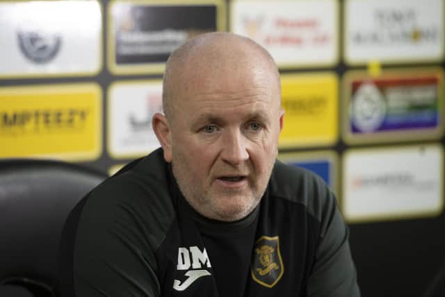 Livingston manager David Martindale anticipates the possible departure of two or three fringe players before the January transfer window closes. Picture: Paul Devlin / SNS