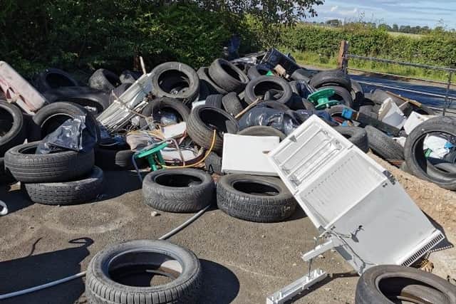 The rubbish was seen at the former Raceland site (Pic: Aaron Howard Robertson)