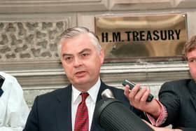 Conservative Chancellor Norman Lamont, pictured in 1992, was blamed for the 'Black Wednesday' Sterling crisis (Picture: Jim James/PA)