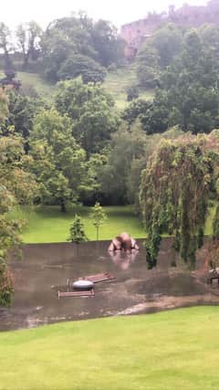 Flooding in Prines Street Gardens