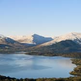 Views of snow capped mountains from Conic Hill in Loch Lomond and the Trossachs national park (picture: John Devlin)