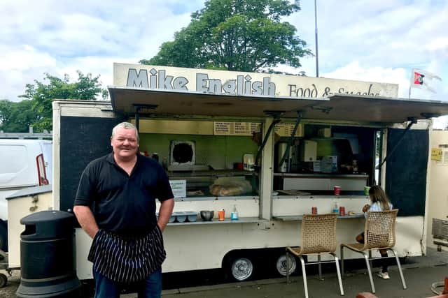 Mike English first started trading on Leith Links in 2003, with customers saying he has become 'a huge part of the community' over the years