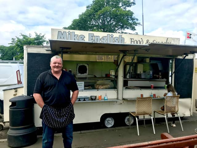 Mike English first started trading on Leith Links in 2003, with customers saying he has become 'a huge part of the community' over the years