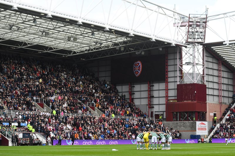Hearts fans pack out Tynecastle before kick-off