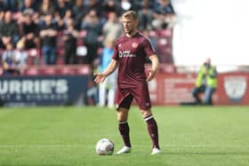 Stephen Kingsley made an important contribution for Hearts against Rosenborg. Pic: SNS