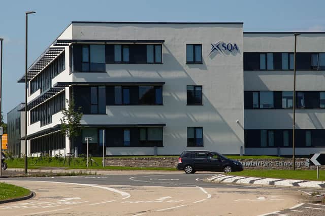 Stock shot of the SQA building at Shawfair Roundabout. Photo by Scott Louden.