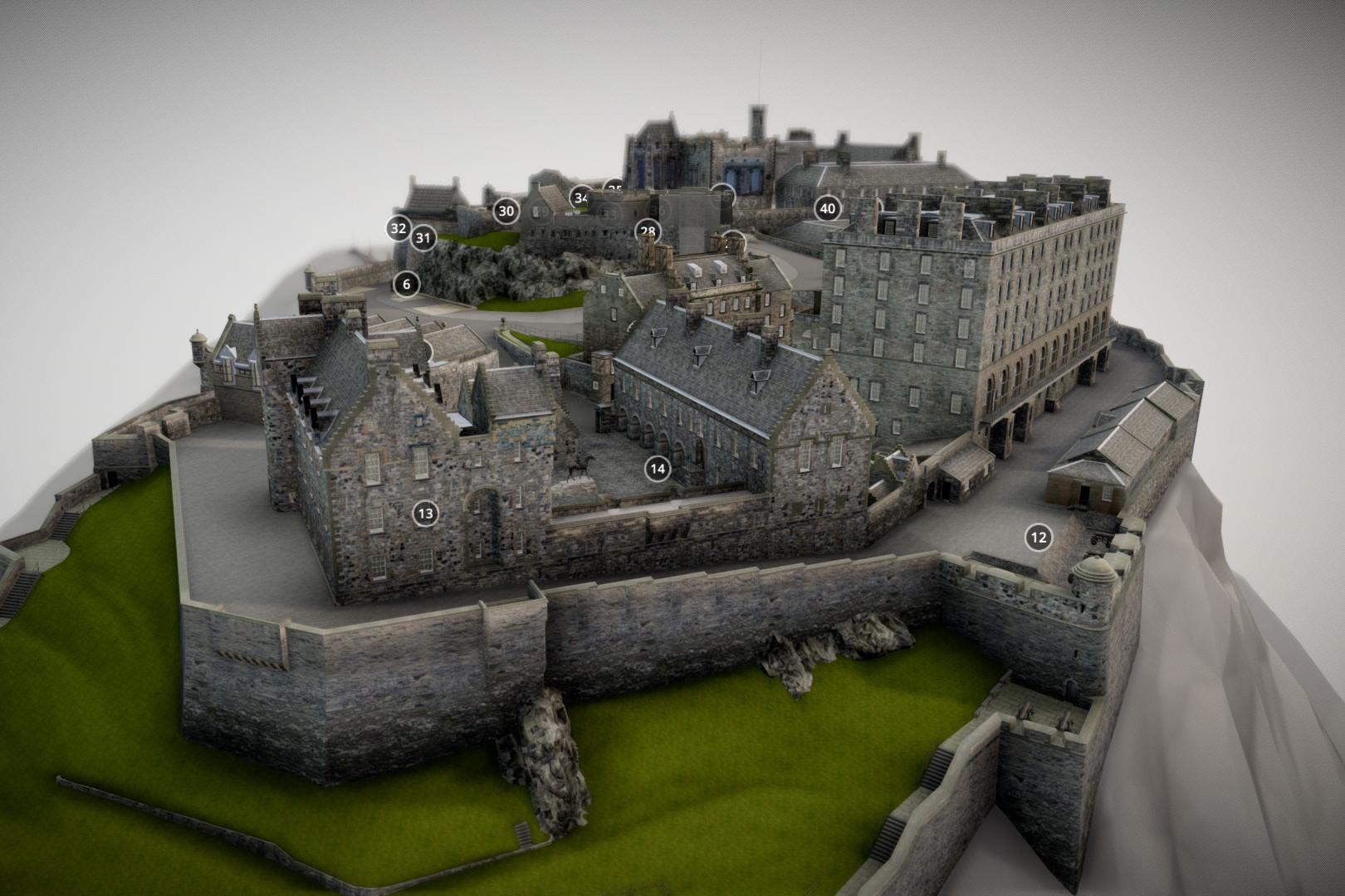 Edinburgh Castle Resin Model High Detail 