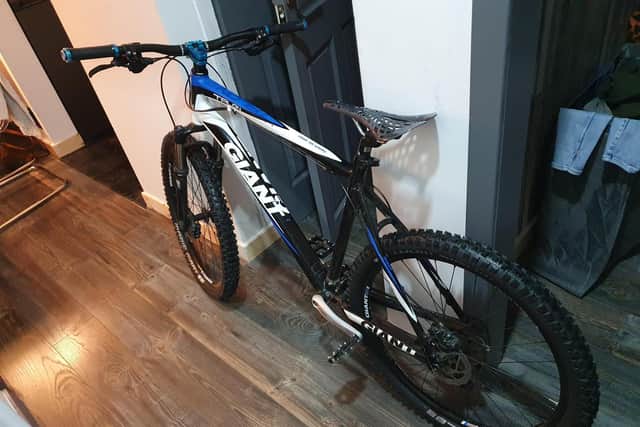 Filip's bicycle was stolen from the bike shed outside Holyrood High School. Pic: Supplied