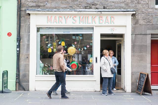Mary’s Milk Bar is one of the Grassmarket’s most popular stopping points for locals and tourists