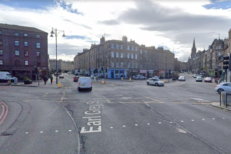 The second most dangerous junction in Edinburgh is the one connecting Earl Grey Street with West Tollcross, Lauriston Place, Brougham Street, and Home Street. Six people have been injured or killed as a result of accidents at the junction in the last five years.
