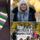 A row has broken out after a woman wearing a Suffragette scarf was removed from Scottish Parliament