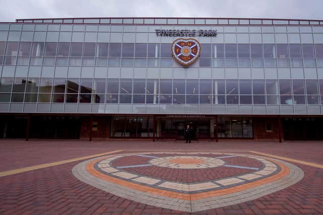 The Foundation of Hearts Plaza outside Tyncecastle Park.