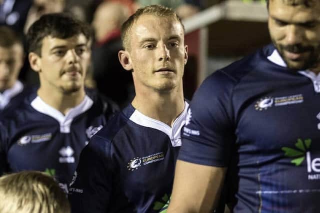Lewis Clarke plays rugby union for Lasswade and the Edinburgh Eagles player is also hoping to make his mark at the Rugby League World Cup for Scotland