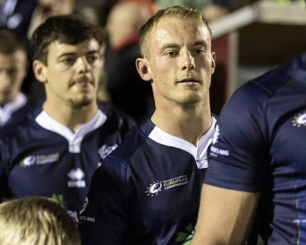 Lewis Clarke plays rugby union for Lasswade and the Edinburgh Eagles player is also hoping to make his mark at the Rugby League World Cup for Scotland
