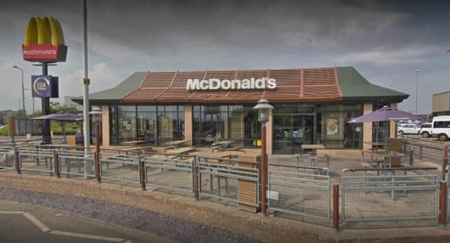 The nearest McDonald's is two miles away at Fort Kinnaird