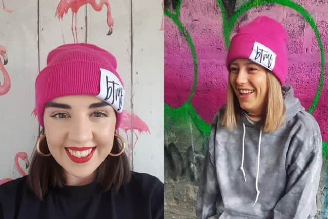Ashleigh Gray and Sophie Gorol's clothing brand BTMF are supporting the Festival of Kindness by donating thermal hats for each beanie they sell