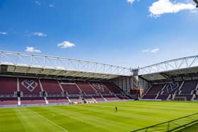 Tynecastle Park will host a Hearts v Leeds United friendly in late July. Picture: SNS