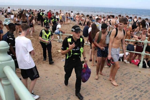 In July authorities were dismayed as thousands ventured to Portobello beach on a sizzling day. Picture: Lisa Ferguson
