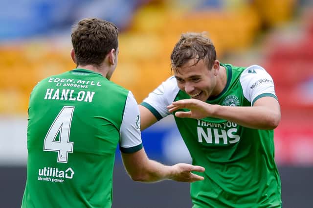 Hibs' early season form helped earn Paul Hanlon and Ryan Porteous a Scotland call-up. But, as a team, the recent defensive record has not been good enough. Photo by Mark Scates/SNS Group)