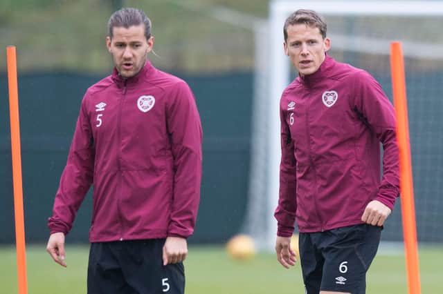 Christophe Berra and Peter Haring will play key roles for Hearts.