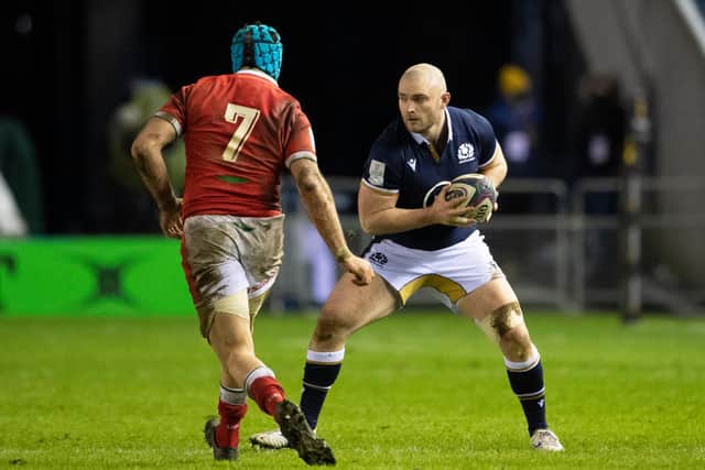 Dave Cherry has been released back to Edinburgh after winning his first Scotland caps in the games against England and Wales. Picture: Paul Devlin/SNS