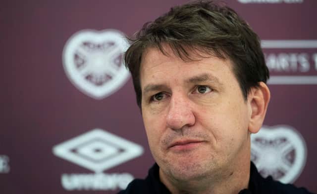 Hearts manager Daniel Stendel's future is unclear.