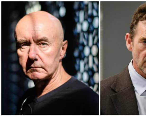 Edinburgh author Irvine Welsh, left, heaped praise on Dougray Scott, right, after he won two major acting awards.