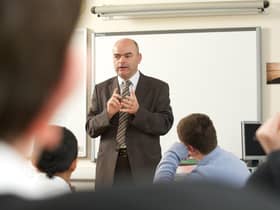 Larry Flanagan, EIS general secretary, pictured in a classroom