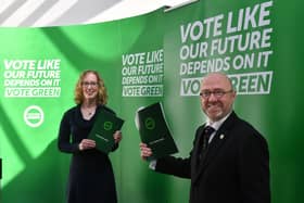 Scottish Green leaders Patrick Harvie and Lorna Slater.