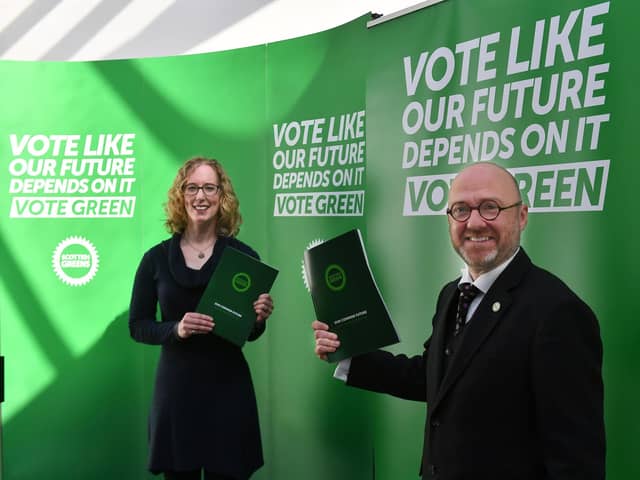 Scottish Green leaders Patrick Harvie and Lorna Slater.