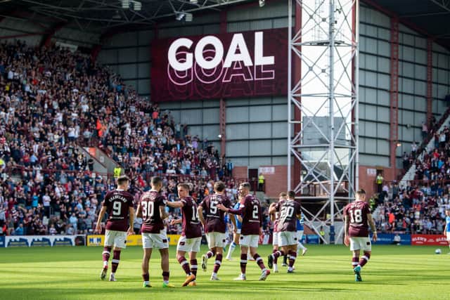 Hearts will be looking to get an early goal against Kilmarnock. Picture:  Ross Parker / SNS