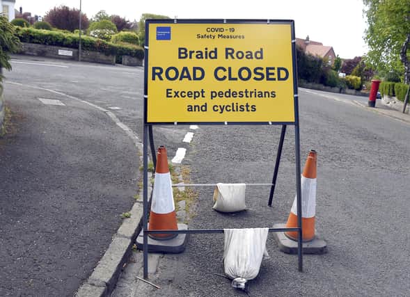 Pic Lisa Ferguson  15/05/2020

Braid Road, Edinburgh closed.  ONly pedestrians and cyclists may use it


COVID 19, CORONA VIRUS - Braid Road with cones out and closed sign, etc.



