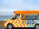 The eye-catching ice cream van will pass through the capital today